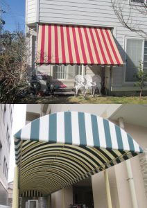 オーニング 巻上テント 軒先テント 庇テント 日除け 雨避け オシャレ 駐輪場