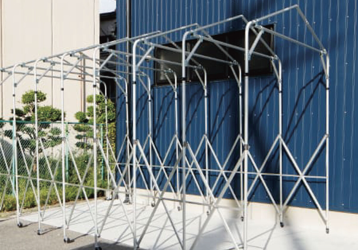 シンヤ 収縮式テント ルーパー21 ( KL-150 ) (株)新屋製作所 シンヤ 集会用ジャバラ式