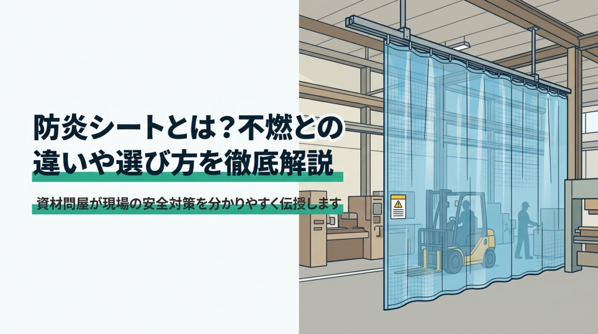 工場の間仕切における防炎ビニールカーテン・シート