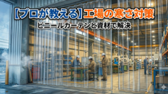 【プロが教える】工場の寒さ対策|ビニールカーテンと資材で解決