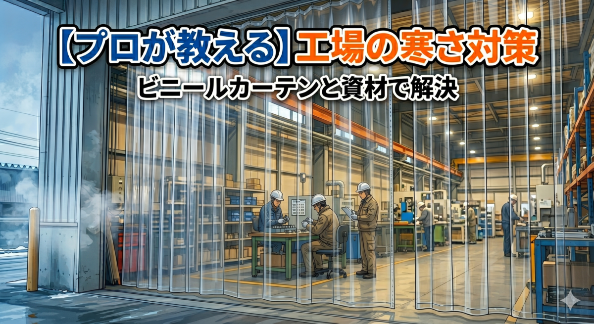 【プロが教える】工場の寒さ対策｜ビニールカーテンと資材で解決
