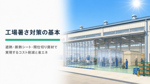 工場暑さ対策の基本｜遮熱・断熱シート・間仕切り資材で実現するコスト削減と省エネ