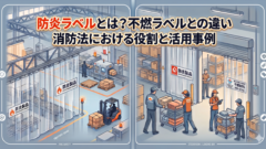 防炎ラベルとは？消防法における役割と不燃ラベルとの違いを解説