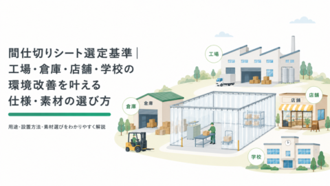 間仕切りシート選定基準｜工場・倉庫・店舗・学校の環境改善を叶える仕様・素材の選び方