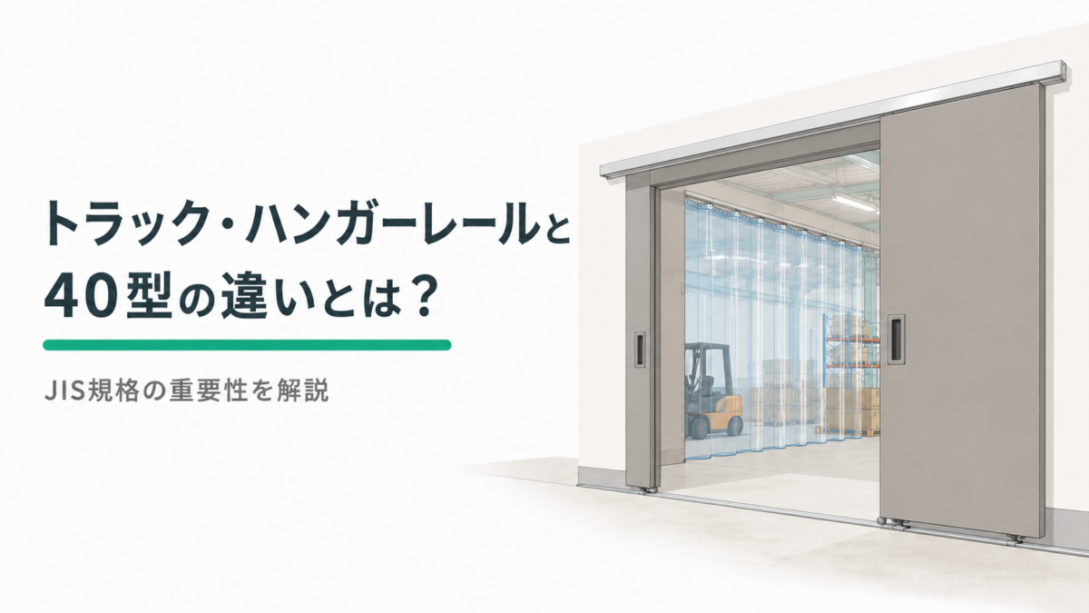 トラック・ハンガーレールと40型の違いとは?JIS規格の重要性を解説