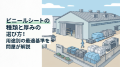 ビニールシートの種類と厚みの選び方!用途別の最適基準を問屋が解説
