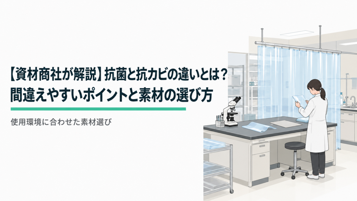 【資材商社が解説】抗菌と抗カビの違いとは?間違えやすいポイントと素材の選び方