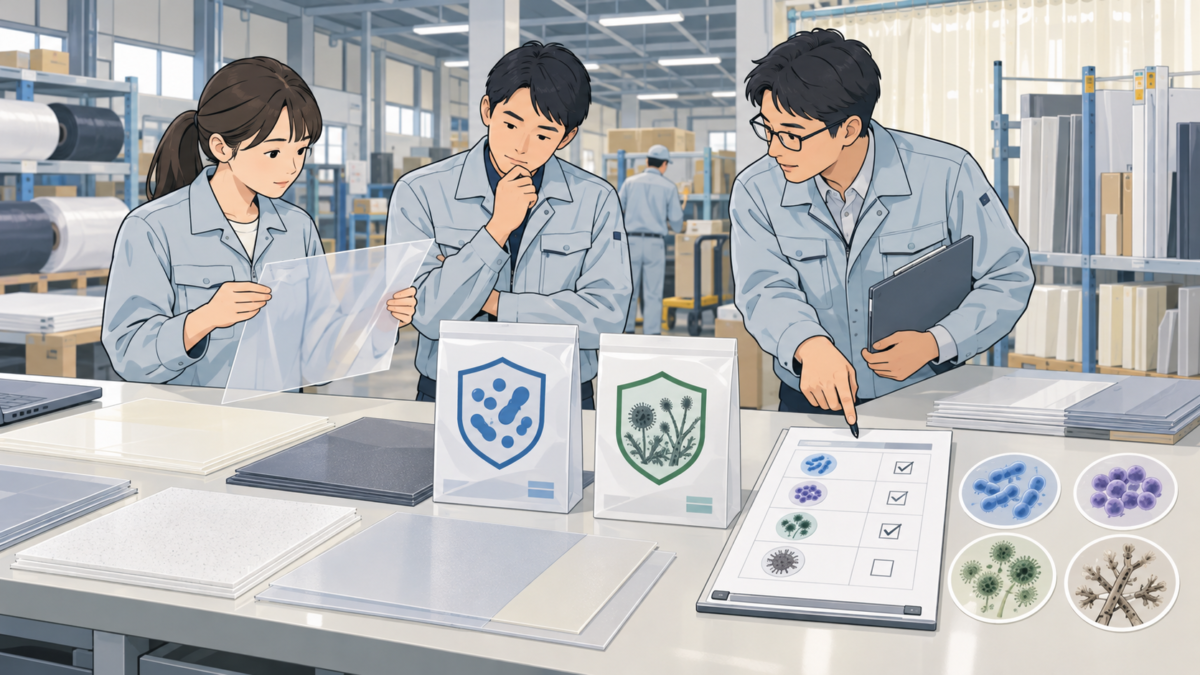 抗菌加工と防カビ加工の品質表示・定義の比較