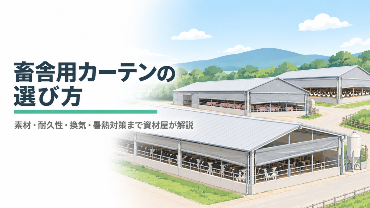 畜舎用カーテンの選び方｜素材・耐久性・換気・暑熱対策まで資材屋が解説