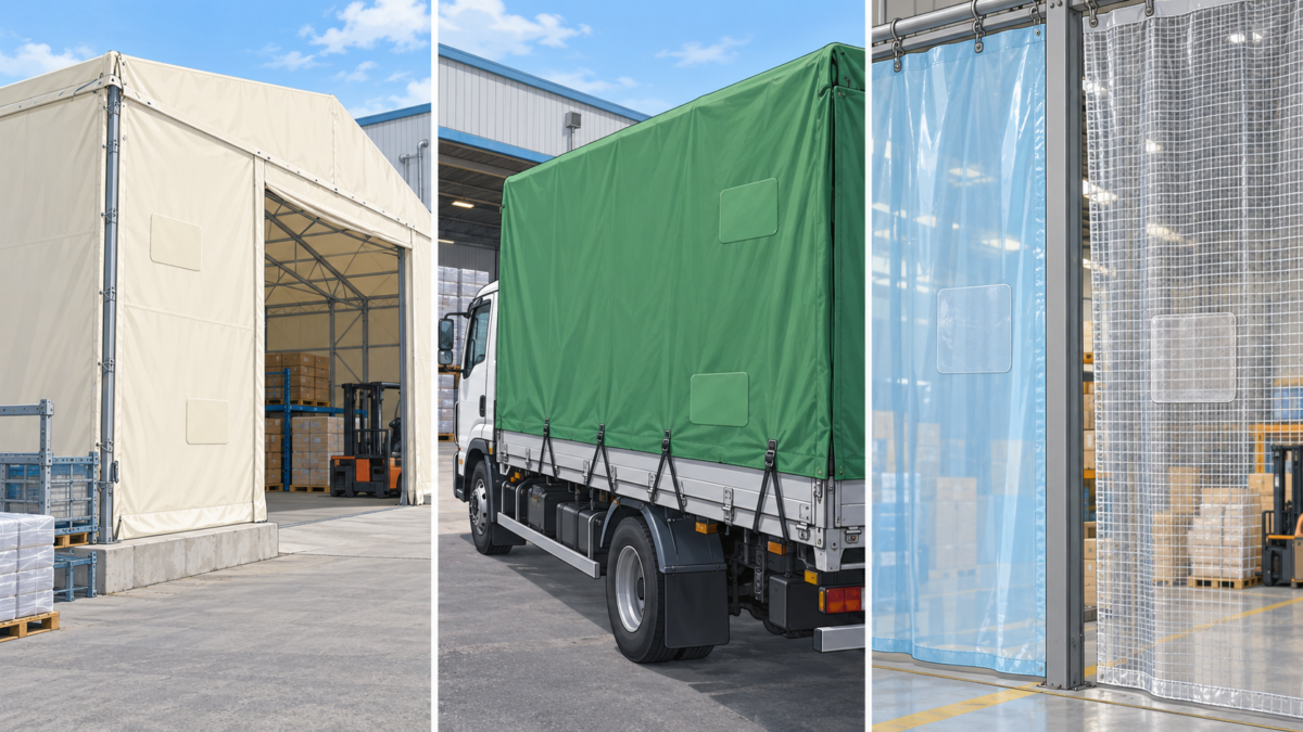 産業用の各種シートと補修テープの用途